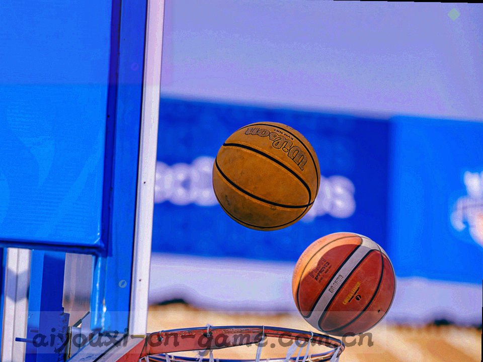 抽象几何竞技场，蓝紫底色亮橙光线